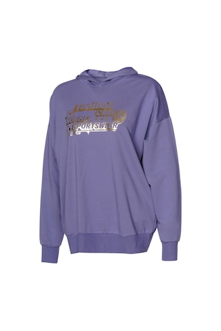 Hummel Albına Oversıze Hoodıe Kadın Hoodıe Mor Mor