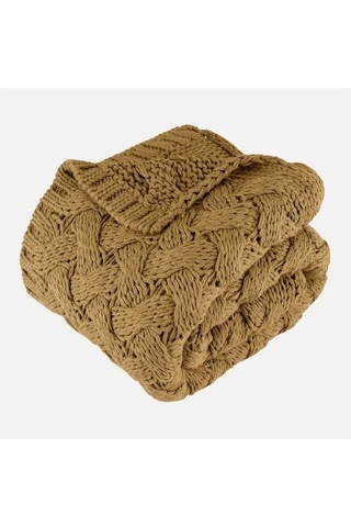 Serenita Saç Örgü Triko Tv Battaniyesi Throw Koltuk Şalı (538861587)-110X160
