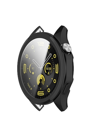 Huawei Watch Gt4 46mm Uyumlu Kasa Ekran Koruyucu 360 Tam Koruma Kılıf Kapak