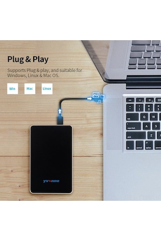 Dancemonkey Yvonne 2.5 Usb 3.0 Harici Hdd - 60gb-2tb Kapasite, Windows Uyumlu, Taşınabilir Disk