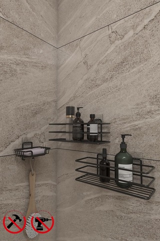 Alper Banyo Yapışkanlı Kancalı Paslanmaz Siyah 2 Adet Düzenleyıcı Rafı Katı Sabunluk Ve Bulaşık Süng Sku: Smgstk19c31b119e 4 Lü 50x90 El Havlusu