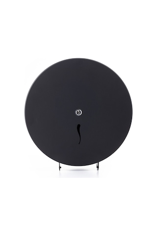 ARGESAN-Paslanmaz Çelik WC Kağıtlığı JUMBO Q28 cm-MAT SİYAH