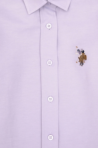 U.S. Polo Assn. Kız Çocuk Lila Uzun Kollu Basic Gömlek 50317629-VR245