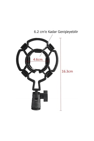Lastvoice Psm-100 Stüdyo Mikrofon Tutucu Plastik Shock Mount