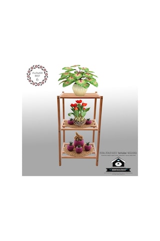 Çiçek Standı 6 - Çiçeklik -Saksılık- Çiçek Rafı -Balkon Düzenleme