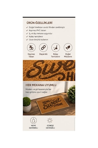 Dikkat Ürün İncedir/ Halıfleks Şeklindedir Kapı Önü Paspas / İç Ve Dış Paspas Turuncu Turuncu