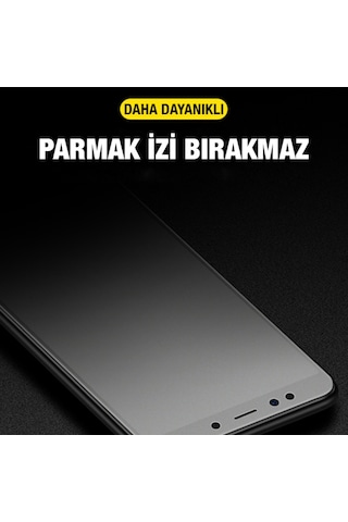 Ally Apple Uyumlu   iPhone 13 -13 Pro 6.1Inç Full Glue Matte Tempered Cam Ekra Siyah