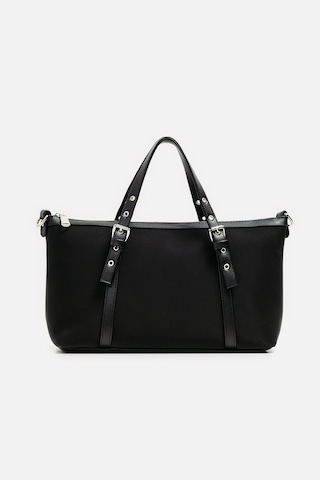 K&S Kemer Detaylı Mini Tote Çanta Siyah