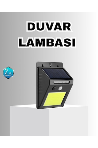 Solar - 305 - Güçlü Led Dış Me Lambası Güneş Enerjisiyle Şarj Olan Sensörlü - Csmo-tex - Bahçe Işığı