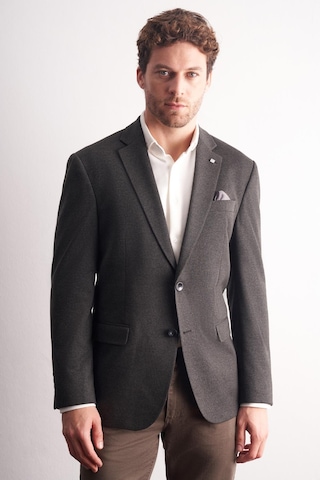 İmza Haki Mono Yaka Kendinden Desenli Pamuklu 4 Drop Comfort Fit Classic Ceket 1002255158 Haki