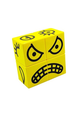 Mıknatıslı Duygu Puzzle Seti, 4 Küp İle Eğlenceli Oyun