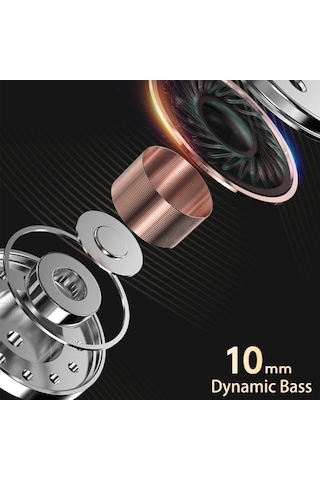 Mufunye Spor İçin K1 Kulak İçi Kulaklık: Hi-fi Ses, Derin Bas, Type-c Bağlantı, Mikrofonlu Siyah K1