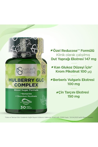 Natures Supreme Reducose Mulberry Glc Complex 30 Kapsül Aromasız