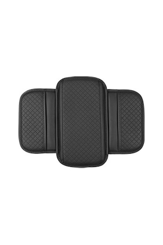 Siyah Seametal Araba Kol Dayama Minderi Merkezi Konsol Kutusu Ped Koruyucu Kaymaz Yumuşak Yan Depolama Cepler Kapak Araba Aksesuarları