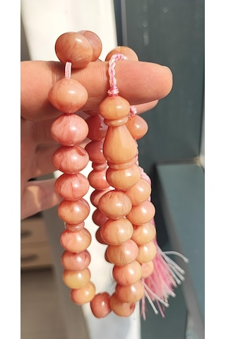Katalin Açık Ton Alacalı Şalgamı Model Tesbih Pembe