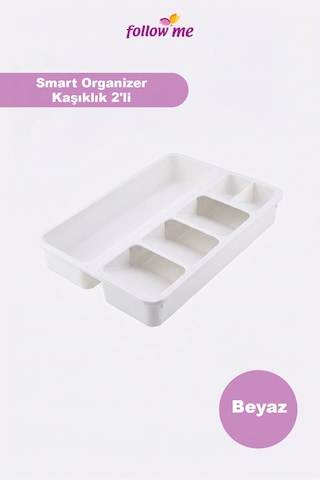 Smart Organizer Kaşıklık 2'li Beyaz