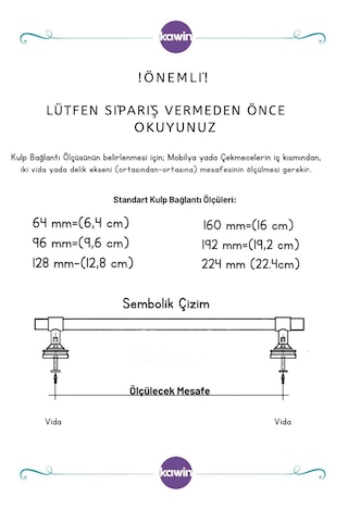 Köprü Alüminyum Metal Lüks Modern Mobilya Çekmece Mutfak Dolabı Kulpu Siyah 96mm