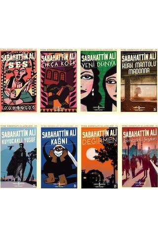 İş Kültür Sabahattin Ali Tüm Kitapları Seti Türk Edebiyatı Klasikleri Serisi 8 Kitap