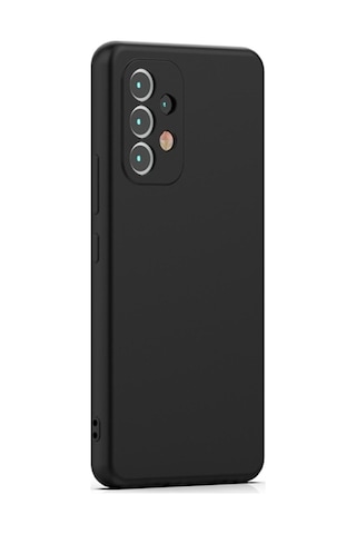 Samsung Galaxy Uyumlu A33 5g Esnek Dayanıklı Soft Tasarım Kılıf Ve Tam Kaplayan Ekran Koruyucu Siyah
