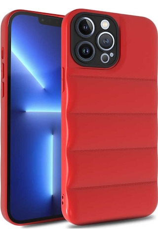 Apple Uyumlu iPhone 13 Pro Max Kılıf Zore Kasis Kapak Kırmızı