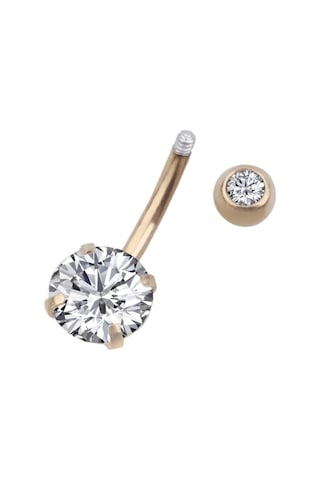 Chavin Beyaz Taşlı Rose Çelik Göbek Piercing Dt91Rs Beyaz