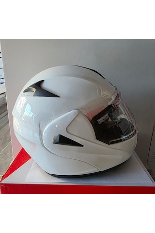 Çene Açılır Kask Vizörlü Md-808 Vırtue Beyaz L