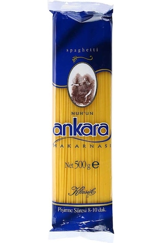 Nuh'un Ankara Makarnası Klasik Spagetti Makarna 20 x 500 G