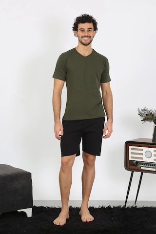 Najmaddin.com Beru Erkek Penye Haki 3'lü Pijama Takımı