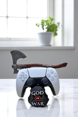 God Of War Ps4 / Ps5 Kol Tutucu Stand Joystick Standı Ragnarok Siyah
