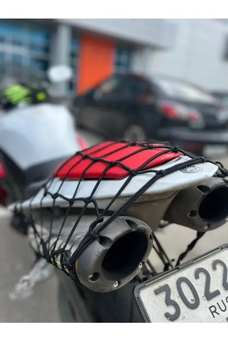 Lemestar Motosiklet Ve Atv İçin 40x40 Cm Esnek Çanta Filesi - 6 Kancalı Güvenli Taşıma Ağı