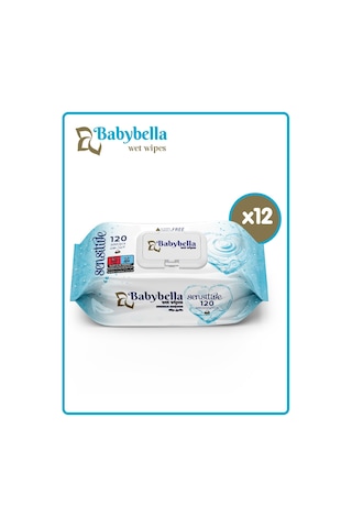 Babybella Ocean Islak Mendil 120 Yaprak 12'li set