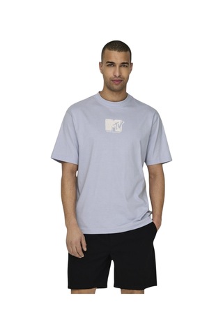 Only Erkek O Yaka T-shirt 22029523 Mavi 