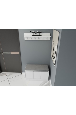 Mira Ayakkabı Dolabı-beyaz/beyaz Beyaz
