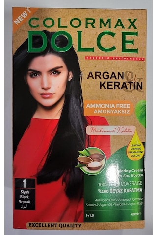 Colormax Amonyaksız Set Saç Boyası 1 - Siyah