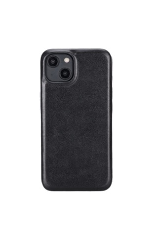 İphone 15 / 15 Plus / 15 Pro / 15 Pro Max Uyumlu Deri Telefon Kılıfı, Kişiye Özel İsim Baskılı, Magsafe Uyumlu, İnce Tasarım Kılıf Siyah