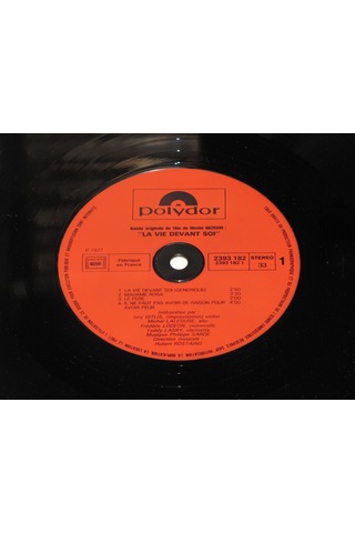 Philippe Sarde - La Vie Devant Soi - Soundtrack / 33 Lp Albüm
