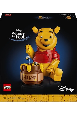 LEGO® ǀ Disney Ayı Winnie 43300 - Yetişkinler için Bal Küpü ve Minifigür İçeren Yaratıcı Dekoratif Model Yapım Seti (1399 Parça)