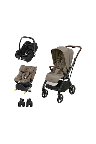Maxi-Cosi Leona2 Seyahat Sistem Bebek Arabası ve Emerald 360 Pro Oto Koltuğu Truffle