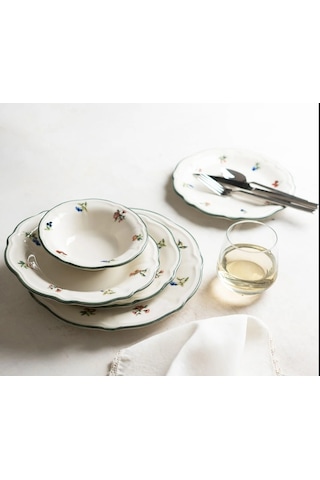 Porser Vintage Rose Fulya 24 Parça Yemek Takımı