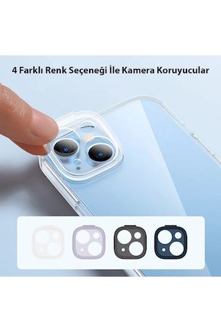 Baseus Illusion Series Apple iPhone Uyumlu 14 Plus 6.7 Silikon Kılıf + Tempered Ekran Koruyucu + 4x Kamera Koruyu- 5775