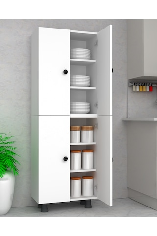 Labelladizayn Çok Amaçlı Beyaz Dolap %100 Mdf