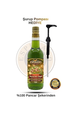 Premıum Antep Fıstığı Aromalı Kahve Şurubu 750 Ml - Barista Serisi Diğer