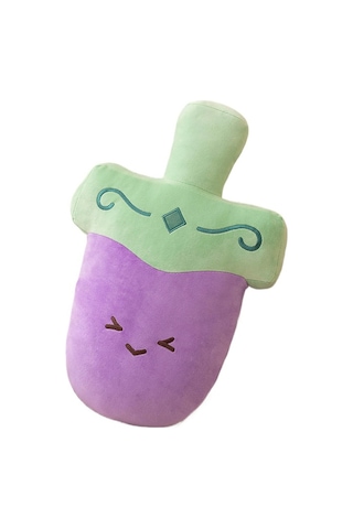 Jian Fan Yastık Kanepe Başucu Yastığı Ofis Siesta Yastık - Mor Mor