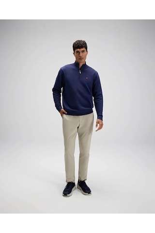 Ellesse Yarım Fermuarlı Lacivert Erkek Sweatshirt Em580 Lacivert
