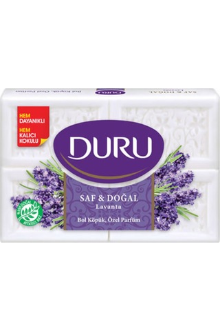 Duru Kalıp Sabun 600 Gr 4x150 Klasik-gül-lavanta 3 Lü Karma Paket Lavanta