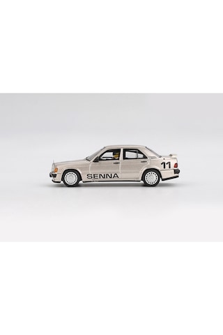 1:64 Ölçek Mercedes Benz 190e 2.3-16 No 11 Ayrton Senna Champion 1984 Diecast Metal Minyatür Model Araba 5cm