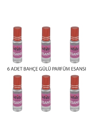 Rose White 5 Ml. Bahçe Gülü Parfüm Esansı 6 Adet Gül