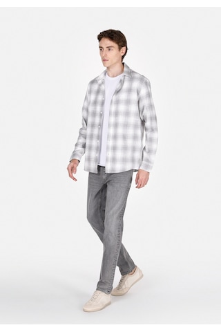Colin's Colins Regular Fit Shirt Neck Ekoseli Erkek Gri Uzun Kol Gömlek Cl1073577 Cl1073577 Q1.v1 Gra Gri
