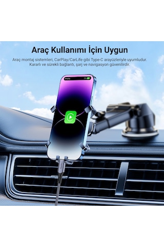 Veggieg Usb 4.0 E-mark 240w 40gbps Thunderbolt 4 8k 60hz Type-c Görüntü Hızlı Şarj Ve Data Kablosu 50 Cm