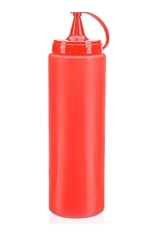 Ketçap Şişesi - 1000ml Dev Boy Kırmızı 3 Adet Diğer
